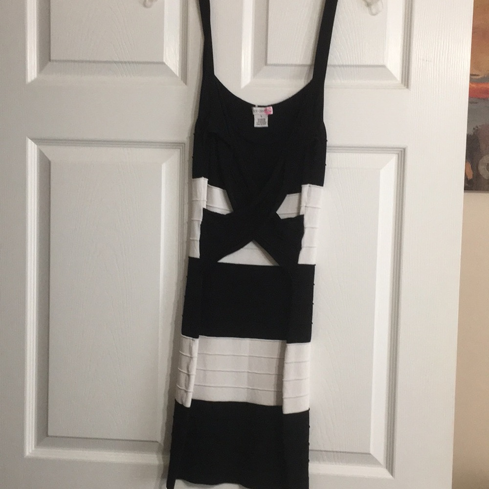 Black and white dress